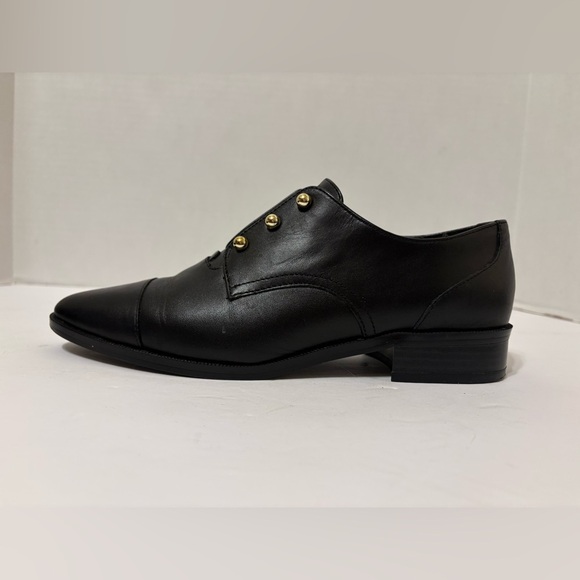 Nine West Wearable black leather slip-on Oxford shoes size 6.5 M - Picture 4 of 10